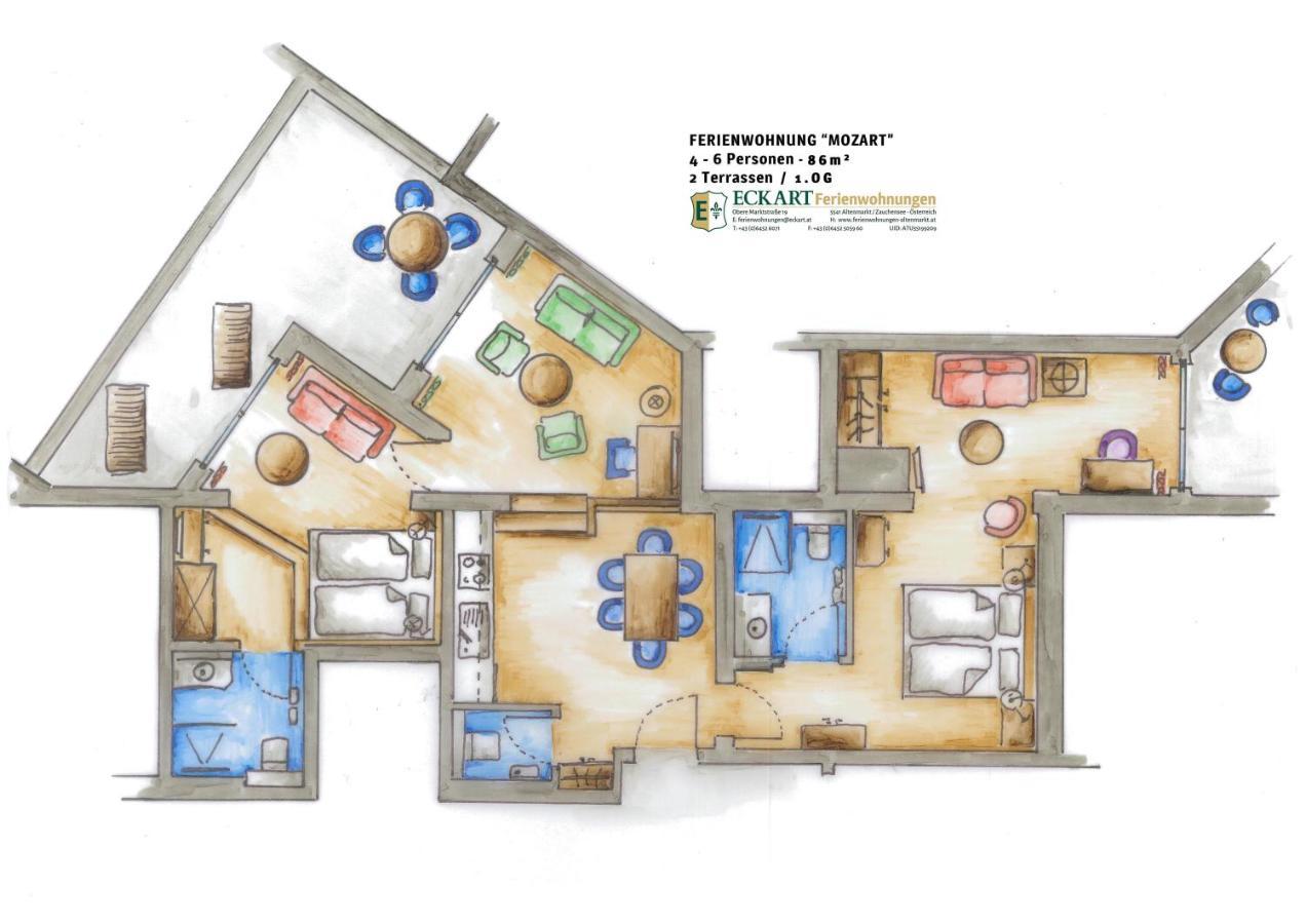 Haus Barbarahof Apartman Altenmarkt im Pongau Kültér fotó